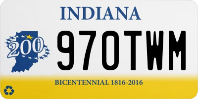 IN license plate 970TWM