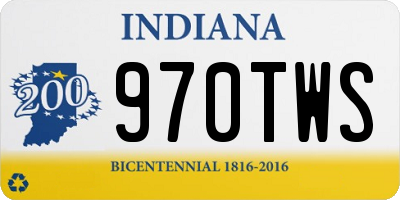 IN license plate 970TWS