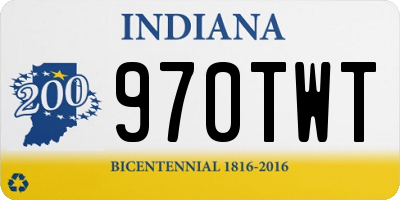 IN license plate 970TWT