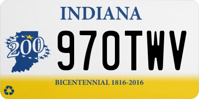 IN license plate 970TWV