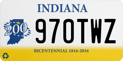 IN license plate 970TWZ