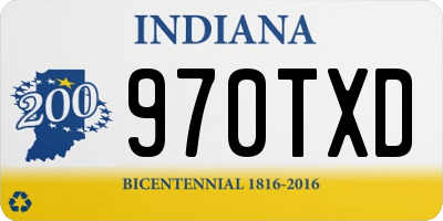 IN license plate 970TXD