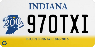 IN license plate 970TXI