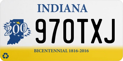 IN license plate 970TXJ