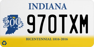 IN license plate 970TXM