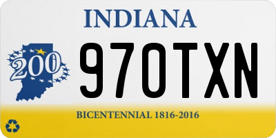 IN license plate 970TXN