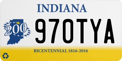 IN license plate 970TYA
