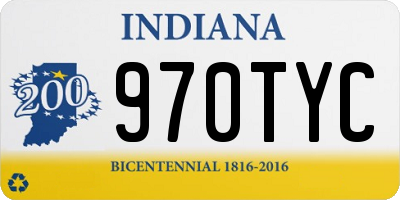 IN license plate 970TYC