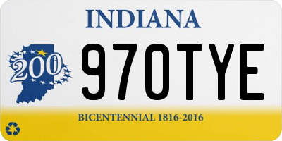 IN license plate 970TYE