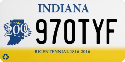 IN license plate 970TYF