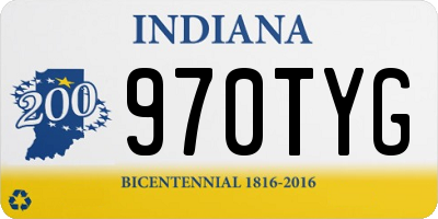 IN license plate 970TYG