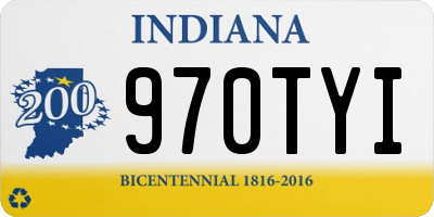 IN license plate 970TYI