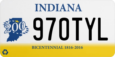 IN license plate 970TYL