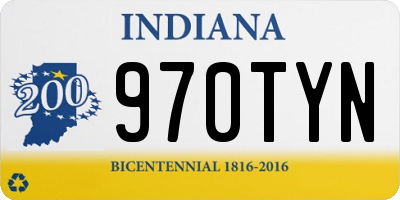 IN license plate 970TYN