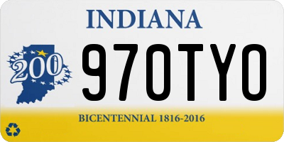 IN license plate 970TYO