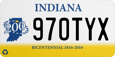 IN license plate 970TYX