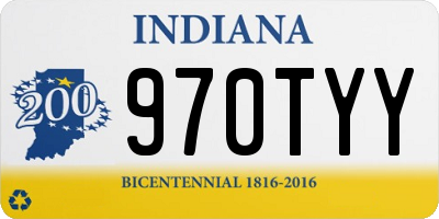 IN license plate 970TYY