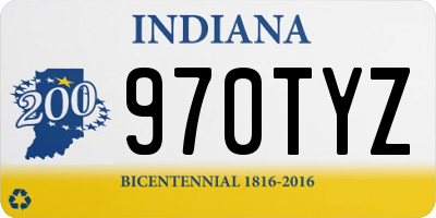 IN license plate 970TYZ