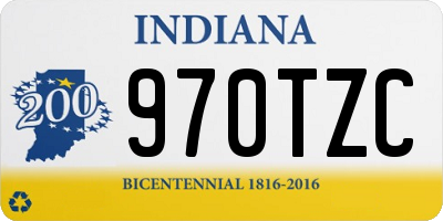 IN license plate 970TZC