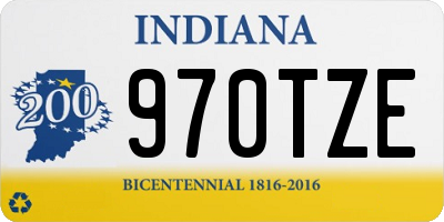 IN license plate 970TZE