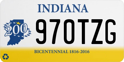 IN license plate 970TZG
