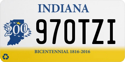 IN license plate 970TZI