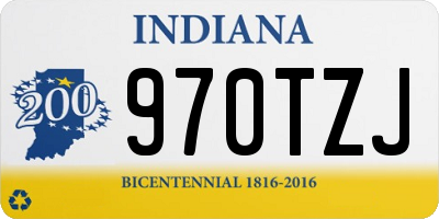 IN license plate 970TZJ