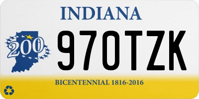 IN license plate 970TZK