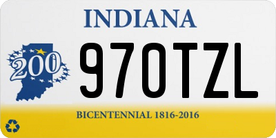 IN license plate 970TZL
