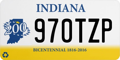 IN license plate 970TZP