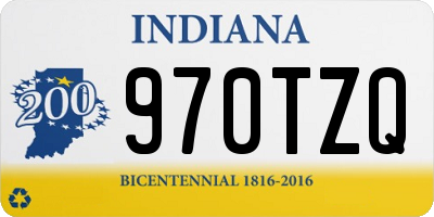 IN license plate 970TZQ