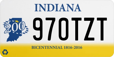 IN license plate 970TZT
