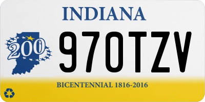 IN license plate 970TZV