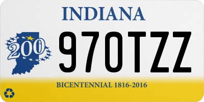 IN license plate 970TZZ