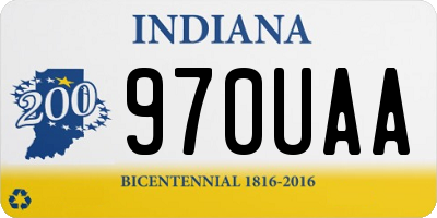 IN license plate 970UAA