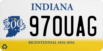 IN license plate 970UAG
