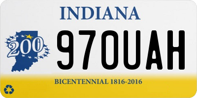 IN license plate 970UAH