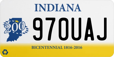 IN license plate 970UAJ