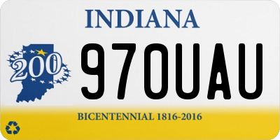 IN license plate 970UAU