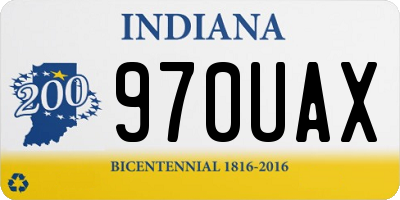 IN license plate 970UAX