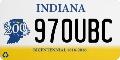 IN license plate 970UBC