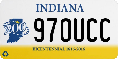 IN license plate 970UCC
