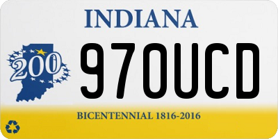 IN license plate 970UCD