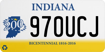 IN license plate 970UCJ