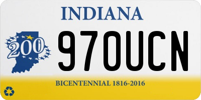 IN license plate 970UCN