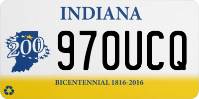 IN license plate 970UCQ
