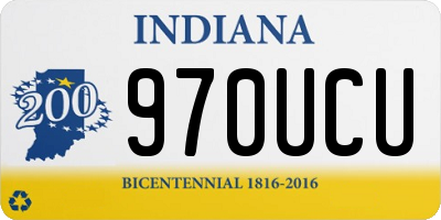 IN license plate 970UCU