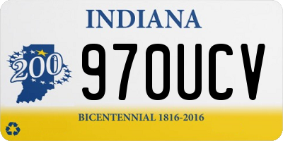 IN license plate 970UCV