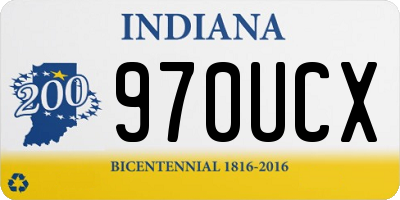 IN license plate 970UCX