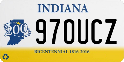 IN license plate 970UCZ
